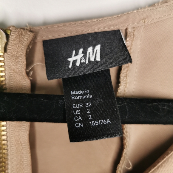 Skin Tone V neck Ruffle Dress - Picture 5 of 6